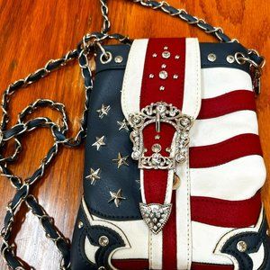 NWOT  Stars and Stripes Crossbody Purse